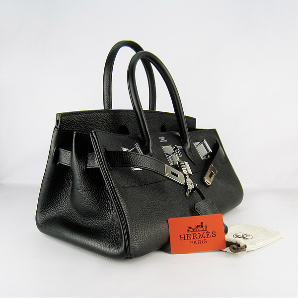 Cheap Hermes Birkin 42cm Replica Togo Leather Bag Black 6109 - Click Image to Close